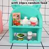 1/12 Dollhouse Miniature Display Shelf Model Dolls House Dining Table Storage Rack Model Toys Doll House Furniture Decoration