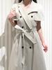 Trench Cape Dress SWFO251145LGRY0 2-way