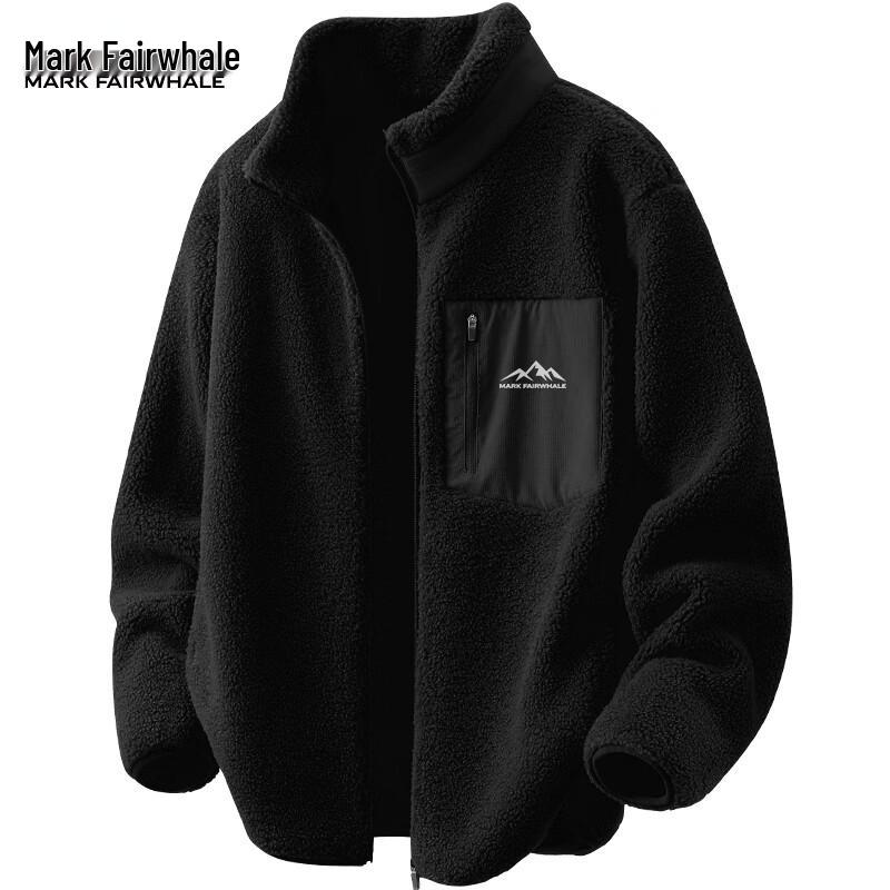 

Mark Fairwhale Men s Winter Fleece Lined Stand Collar Jacket 3XL