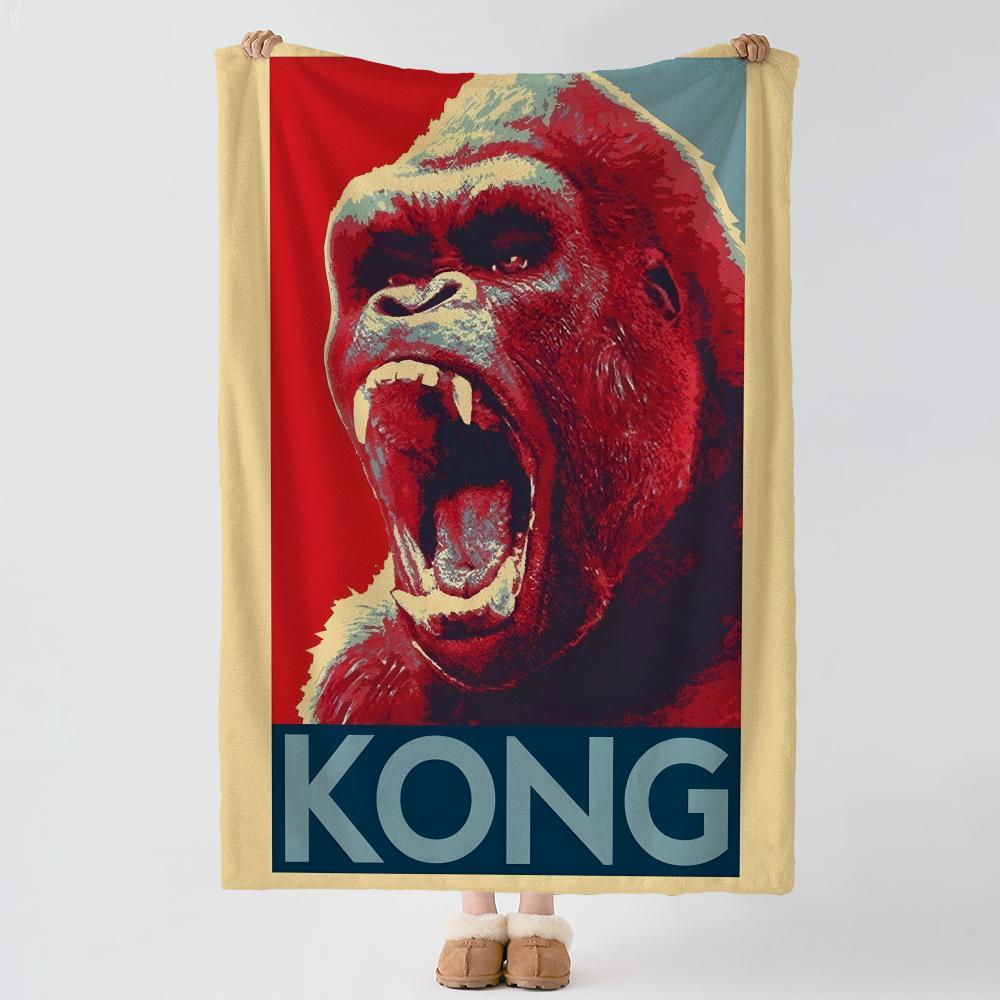 movie K-King Kong-g Throw Thick Comfort Flannel Quilt, Multi-scene Use Indoor Outdoor Daily Nap