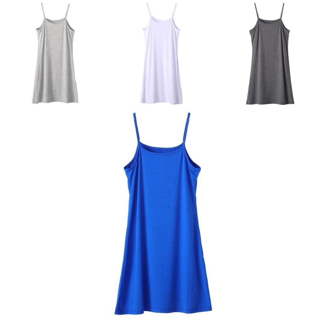 Elegant Women Tank Top Cami Dress With Adjustable Spaghetti Straps For Comfort