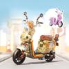 Mini Motorcycle Car Building Blocks For Kids Electric Car Assembling Model Toys Early Learning Birthday Gifts For Girls Boys