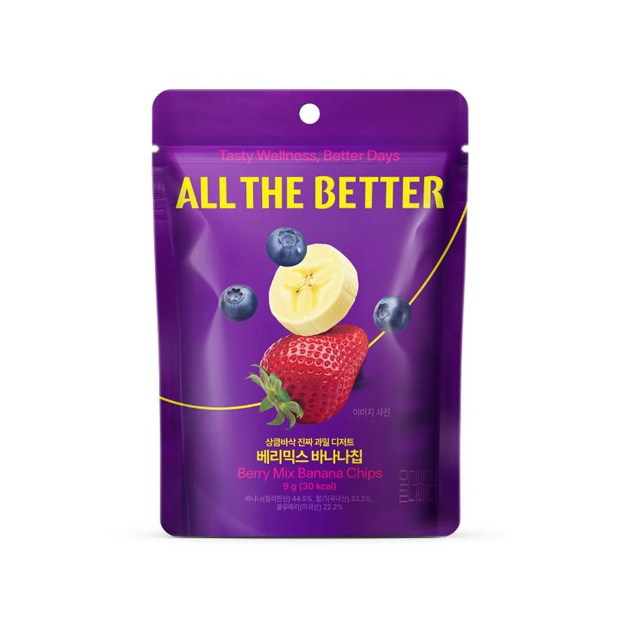ALL THE BETTER Berry Mix Banana Chips 9g*4bag Mix Banana Chips 9g*4bag