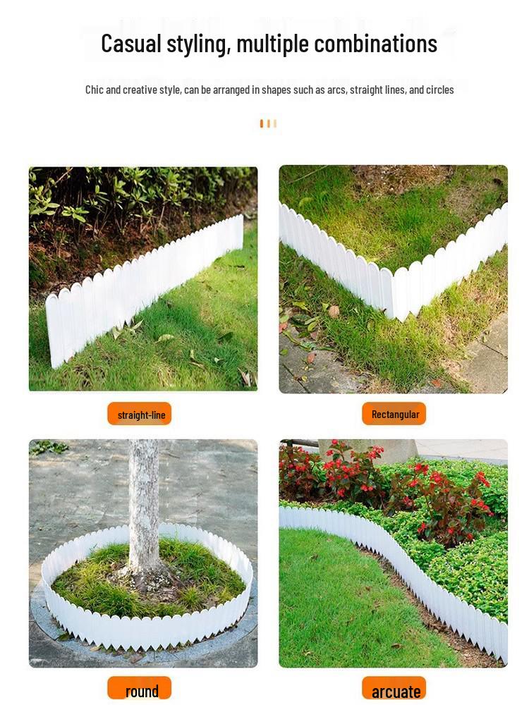 Plastic Garden Fence: Retaining Wall, Flower Bed & Tree Surround