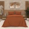 Parure housse de couette 3D microfibre 240x220 cm GAIA terra, par Soleil d'Ocre