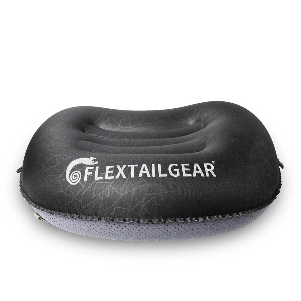 FLEXTAILGEAR Сверхлегкая надувная походная подушка для поддержки шеи и поясницы во время сна, походов, гамака, автомобильного лагеря или чёрный