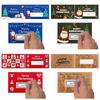 50 Pcs Opaque Coating Christmas Scratch Off Cards DIY Gift Tags Raffle Ticket  Party Games