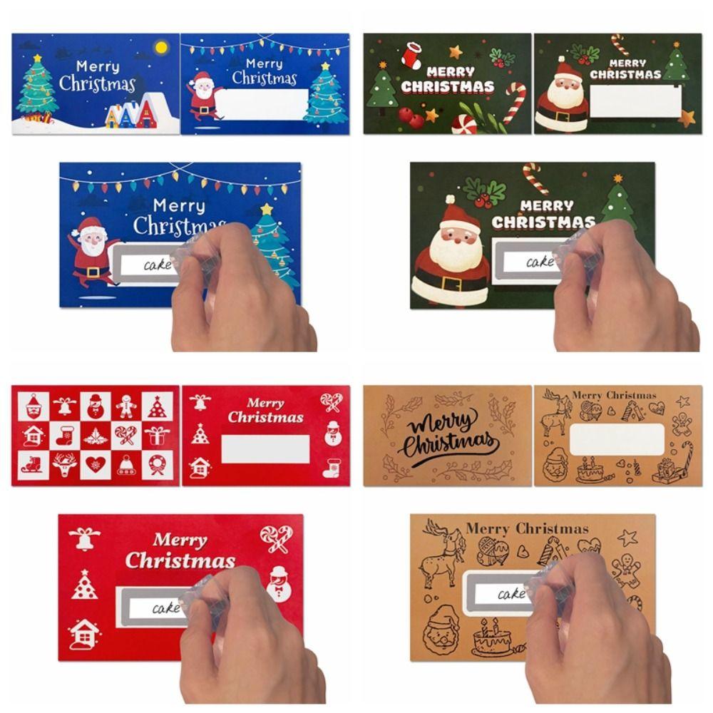 50 Pcs DIY Gift Tags Holiday Reward Tickets Opaque Coating Raffle Ticket  Party Games