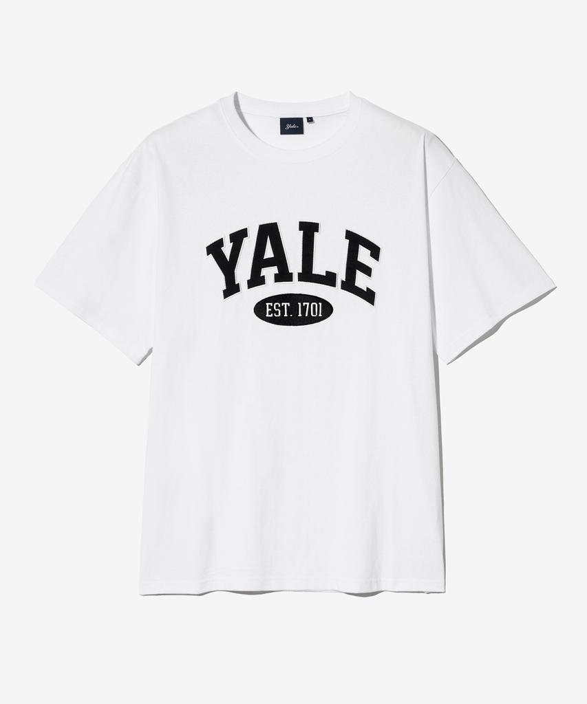 Yale Two-Tone Arch Short Sleeve T-Shirt White