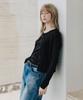 LEFTSEOUL All Day Linen Blend Cardigan [Black]