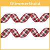 Charming 2m Scottish Plaid Christmas Ribbon Versatile Fabric For Stylish Trees