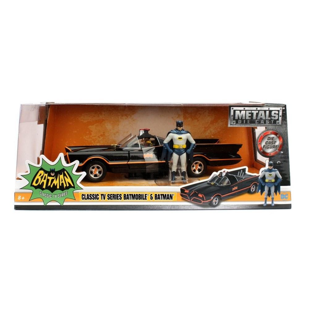 Jada 1966 Classic TV Series Batmobile Diecast Model Car 1:24 Scale with Batman