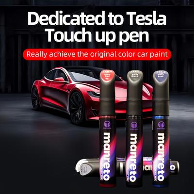 Tesla Model Y Pearl White Black Model 3 Series Starry Sky Gray Special Colorful Paint Pen Car Body Scratch Repair Paint Care Pen
