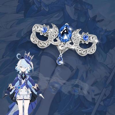 Gra Genshin Impact Fontaine Focalors Cosplay Pierścień Unisex Regulowany Otwierający Wisiorek Pierścienie Biżuteria Akcesoria Prezenty