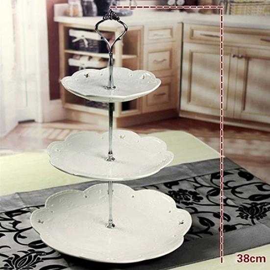 1 Set 2 or 3 Tier Wedding Party Display Cake Plate Stand Sweets Tray Cupcake
