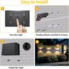 3000K Warm White Solar Wall Light Up Down Lighting Outdoor Wall Light  Outdoor Garden