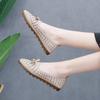 Non Slip Low Heel Elegant Women's Flat Shoes Round Toe Ladies Footwear Popular 2024 Summer Wholesale Chic Point Fashionable