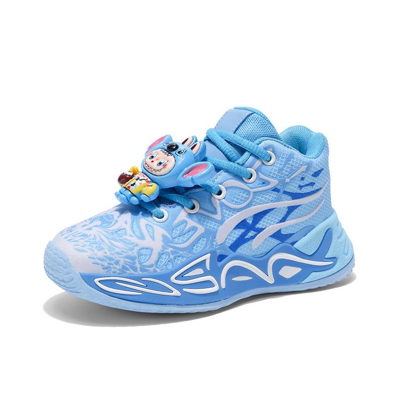 2025 Men's High-Top Waterproof Leather Basketball Shoes - Lightweight, Trendy, Cement Busters for Teens & Boys