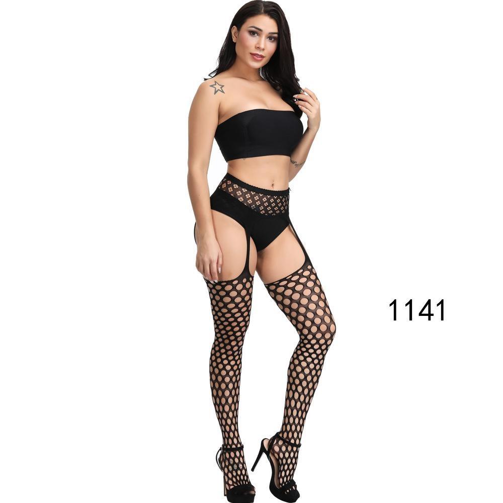 Large Size Dame Svarte Strømper Åpent Skritt Strømpebukse Plus Size Strømpe Sexy Hvit Tights Dameundertøy 6xl