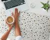 Anti-slip Desk Mat with Terrazzo Pattern Classic Pattern 100x50 Cm