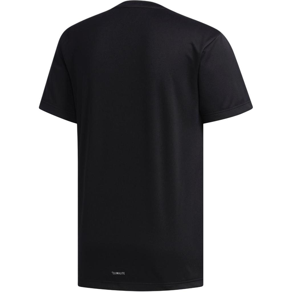 Adidas T Shirts Men's Black Crew Neck Moderate Straight Fit FJ6230