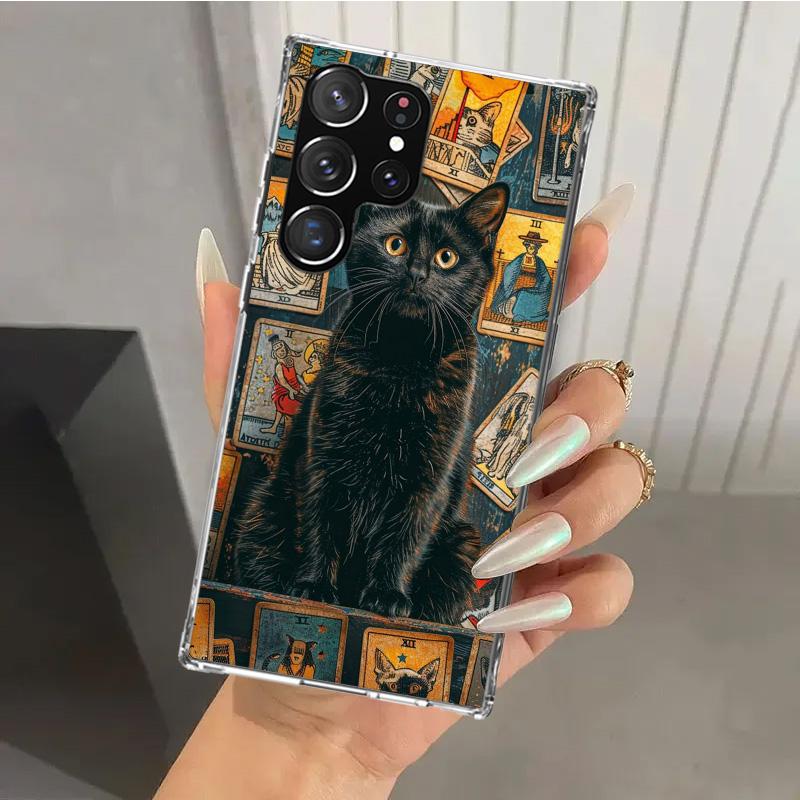 Witch Tarot Card Phone Case for Samsung Galaxy S26 S24 S23 Ultra S25 Edge S22 S21 Plus S20 FE + Soft Print Shell Funda Galaxy S2