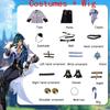 Ysir Cos Suit Kaeya Ice Westwind Knight Cos Suit Set Cosplay Anime Costume for Men