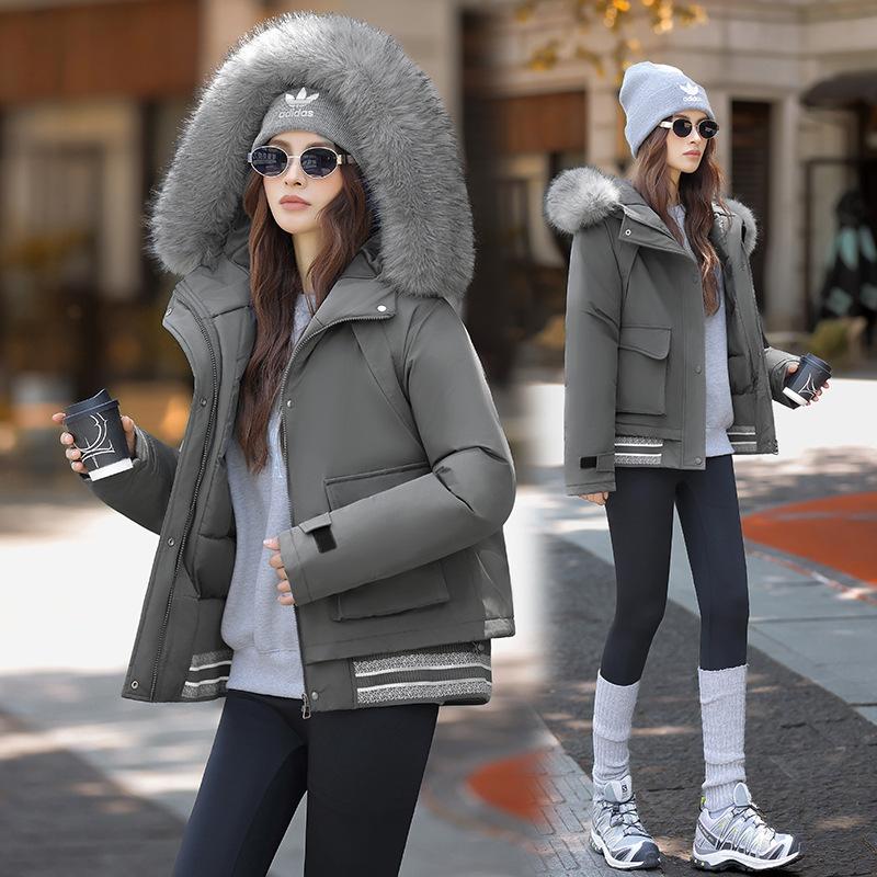 Small Pike cotton-padded clothes for women's new winter short cotton-padded jackets, cotton-padded jackets, autumn casual winter clothes.