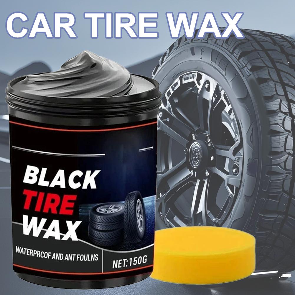 

Car Tire Care Shine Wax Rubber Repair Agent Waterproof Brightening Anti-Aging Blackening Gloss Cream Retention Color Enhanc X3H4 1Pc