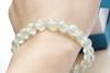 KOUOKU Old Prehnite Bracelet 9mm Power Stone Good Luck Natural Stone Prayer Beads [K Memories] (Prehnite-9mm)