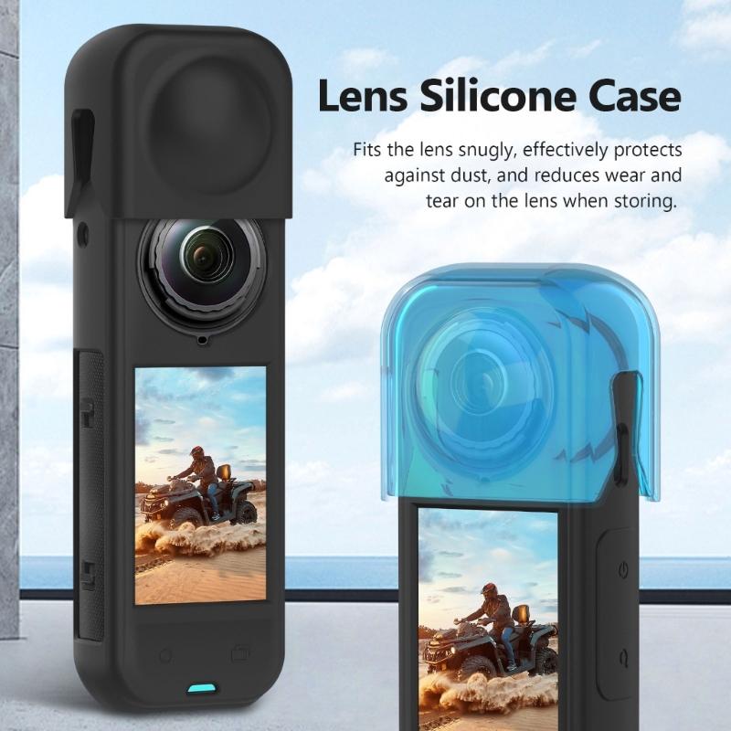 Flexible Lens Caps Shockproof Camera Body Case for X5 Action Cameras Enhanceds Durability Outdoor Protections