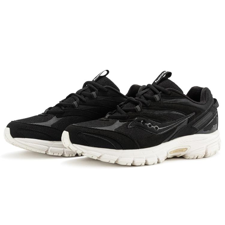 Saucony Cohesion 2K Cushioning Slip Resistant Abrasion Resistant Low top Running Shoes Unisex Black White S79016-5