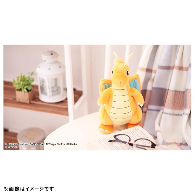 Takara Tomy Arts Pokemon I Choose You! Plush Dragonite, Approximately 27cm Tall