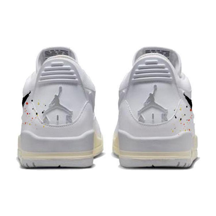 Jordan Legacy 312 Vintage Basketball Shoes Men's Low top Black/White HJ9199-111(Team56-)