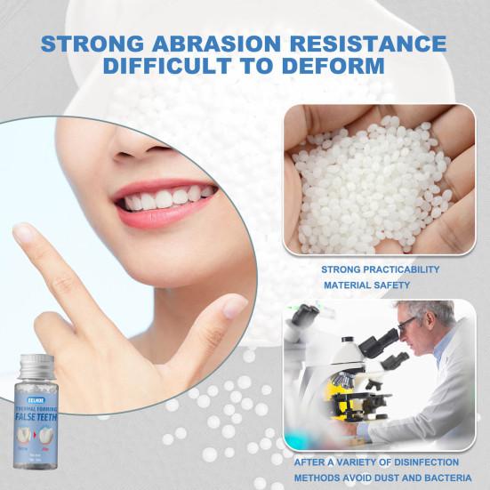 10 ml/g 20 ml/g 30 ml/g Korálky na lepení zubů Korálky nasazující se těsně přiléhají Péče o zuby Cosplay Lepicí korálky s falešnými zuby na vyřezávání