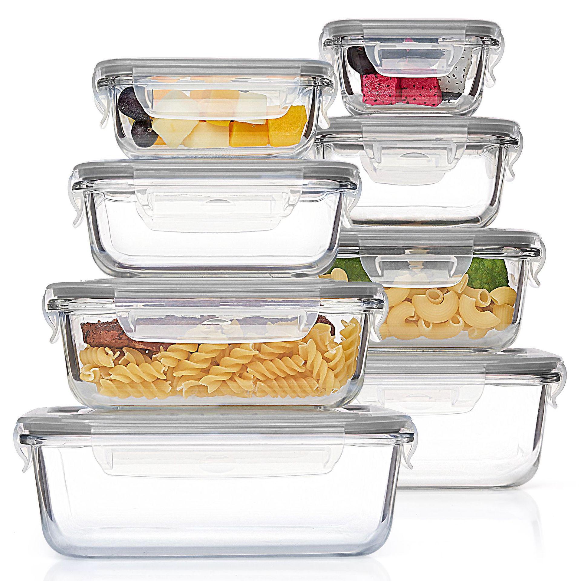 Borosilicate Glass Food Storage & Microwave Safe Bento Box Set