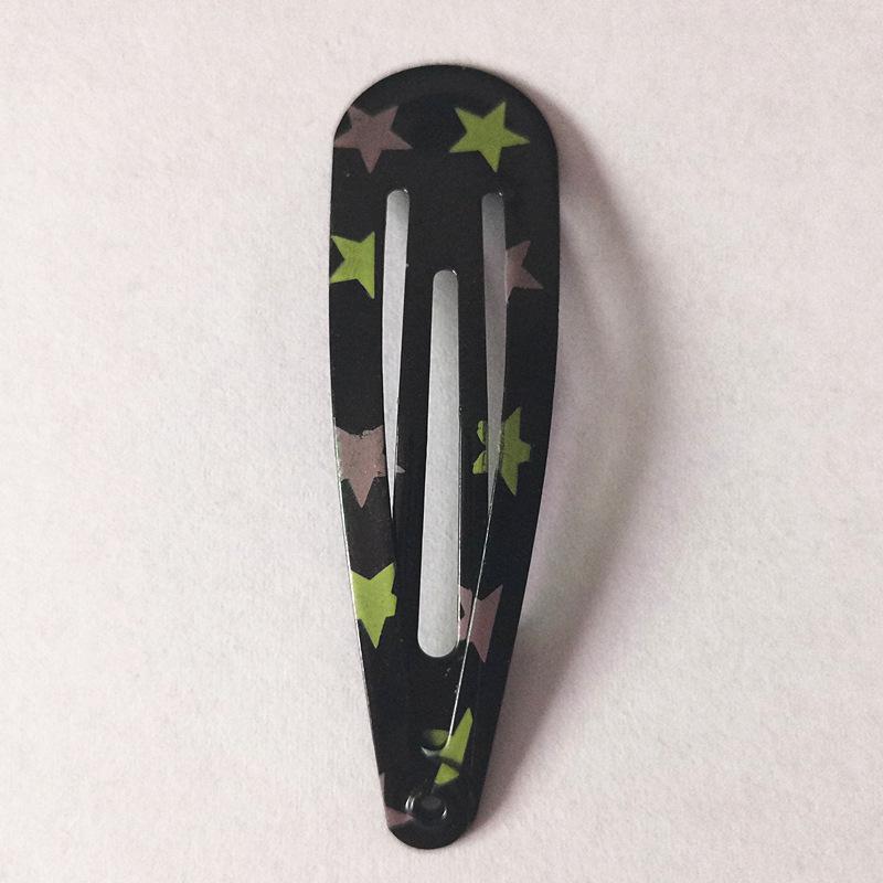 Trendy Kids' Hair Accessories: Cute Animal Metal Hair Clips & Waterdrop Print Crown Side Pins