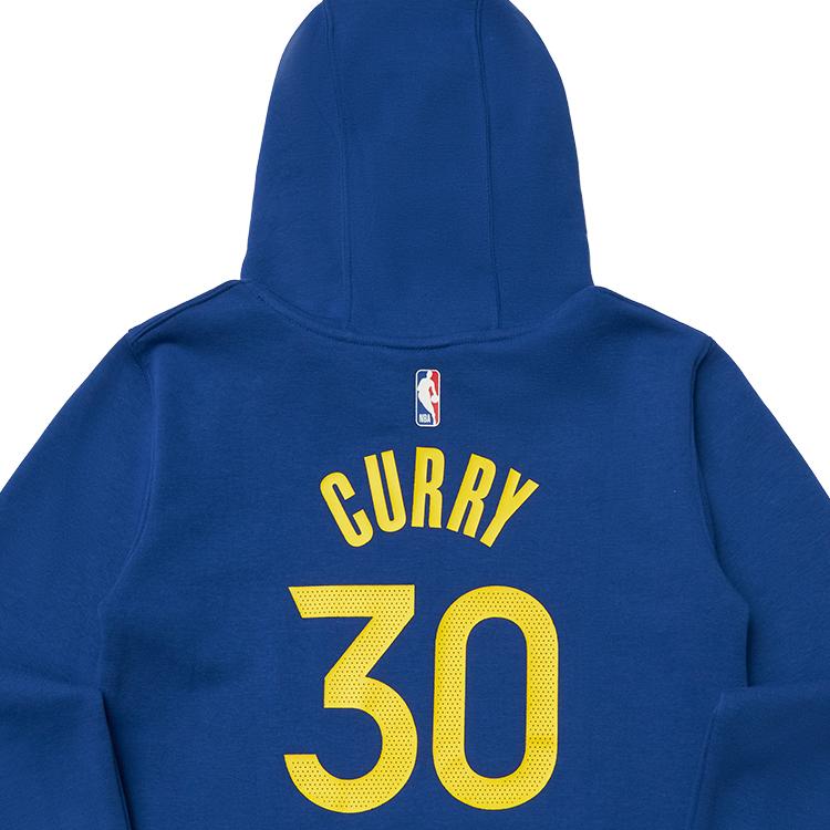 Nike NBA Golden State Warriors Curry 30 Letter Pattern Printed Crew Neck Hoodie Kids Hoodies Blue 3Z2B7FDE2-WARSC