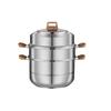 Shangheng 3-lagiger 28 cm Edelstahl-Dampfkochtopf