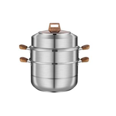 Shangheng 3-lagiger 28 cm Edelstahl-Dampfkochtopf