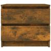 VidaXL Table de chevet Chêne fumé 50x39x43,5 cm Bois d'ingénierie815822