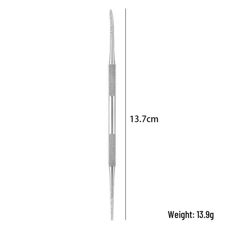 Stainless Steel Pedicure Knife Set: Dual-Headed Nail Pick with Razor, Foot File & Exfoliating Tool