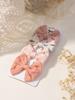 4Pcs/Set Lovely Cotton Bowknot Clips Safe Hairpins Girl Fresh Pastoral Hairclips Baby Hair Accessories Kids Print Hairgripe Gift