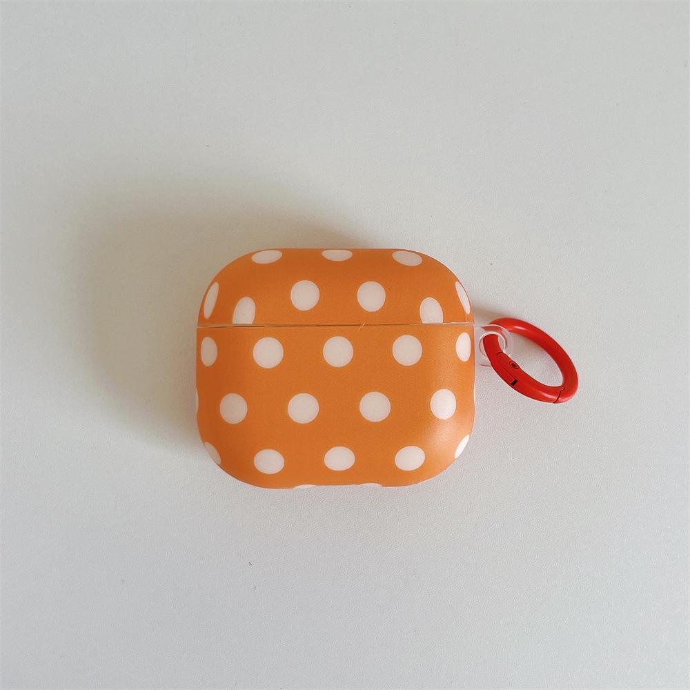 Dopamine polka dot solid color mobile phone case for Apple AirPods 1 /1 generation simple Bluetooth case PRO1/PRO1