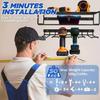 Power Tool Organizers Wall Mount Metal Shelf Holder Utility Storage Rack Drill Holder for Husband