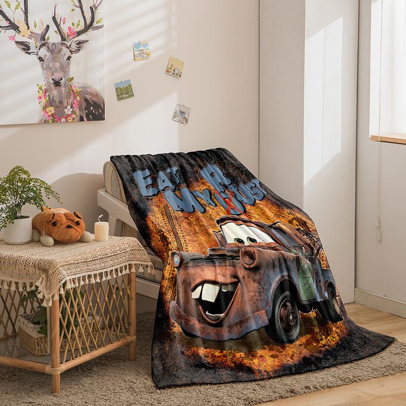 Cars Double Sided Flannel 3D Digital Printed Blanket Blanket