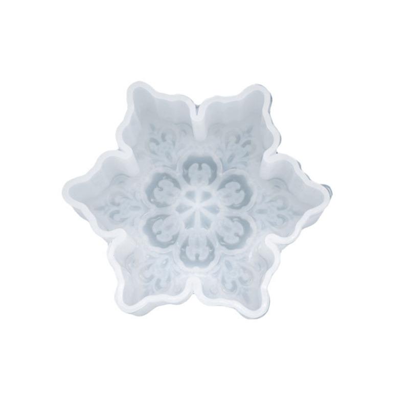 2026 Christmas Silicone Snowflake Mold Candle Soap DIY Aromatherapy Plaster Candle Decorating Mould Candy Chocolate Making Tools