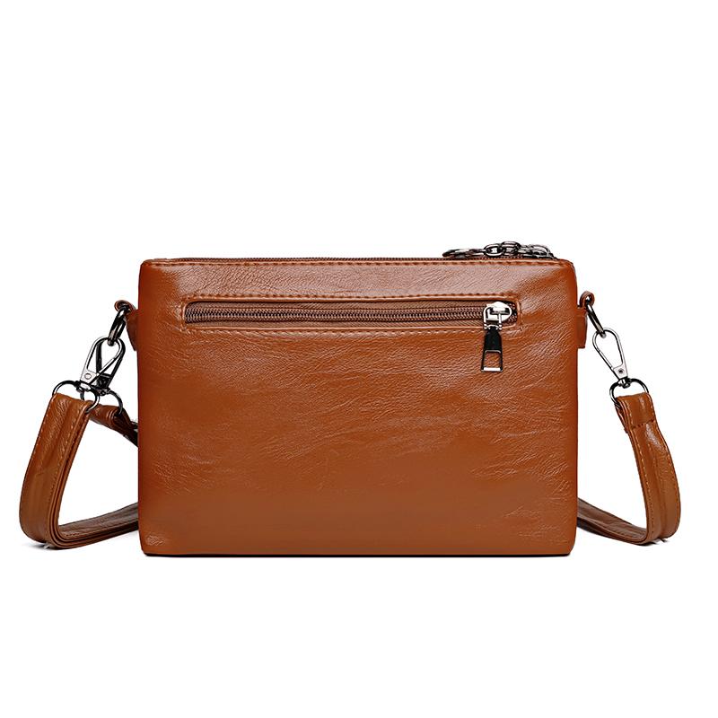 Messenger Bag Middle-aged Mother Bag Soft Leather Women's Bag Shoulder Bag