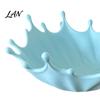 Decorative Catchall Tray 3D Printed Jewelry for Rings Earrings Bracelets, Ocean Splash Boho Home Decor Trinket Dish, Desktop Organizer Vanity Coastal