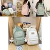 Stylish High School Students Double Shoulder Bag Large Capacity Book Bag Wholesale